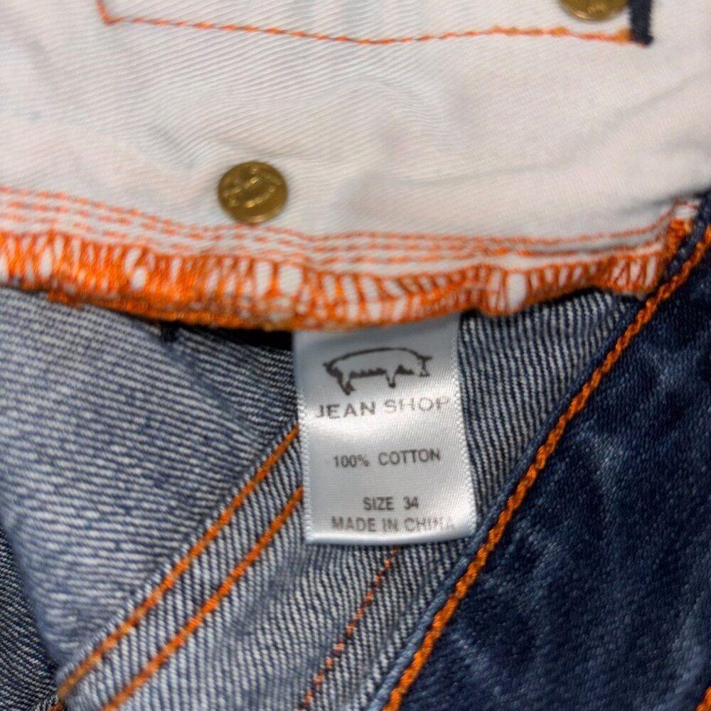 The Jean Shop Selvedge Men's 34 Medium SLIM Denim Jeans - Picture 5 of 6